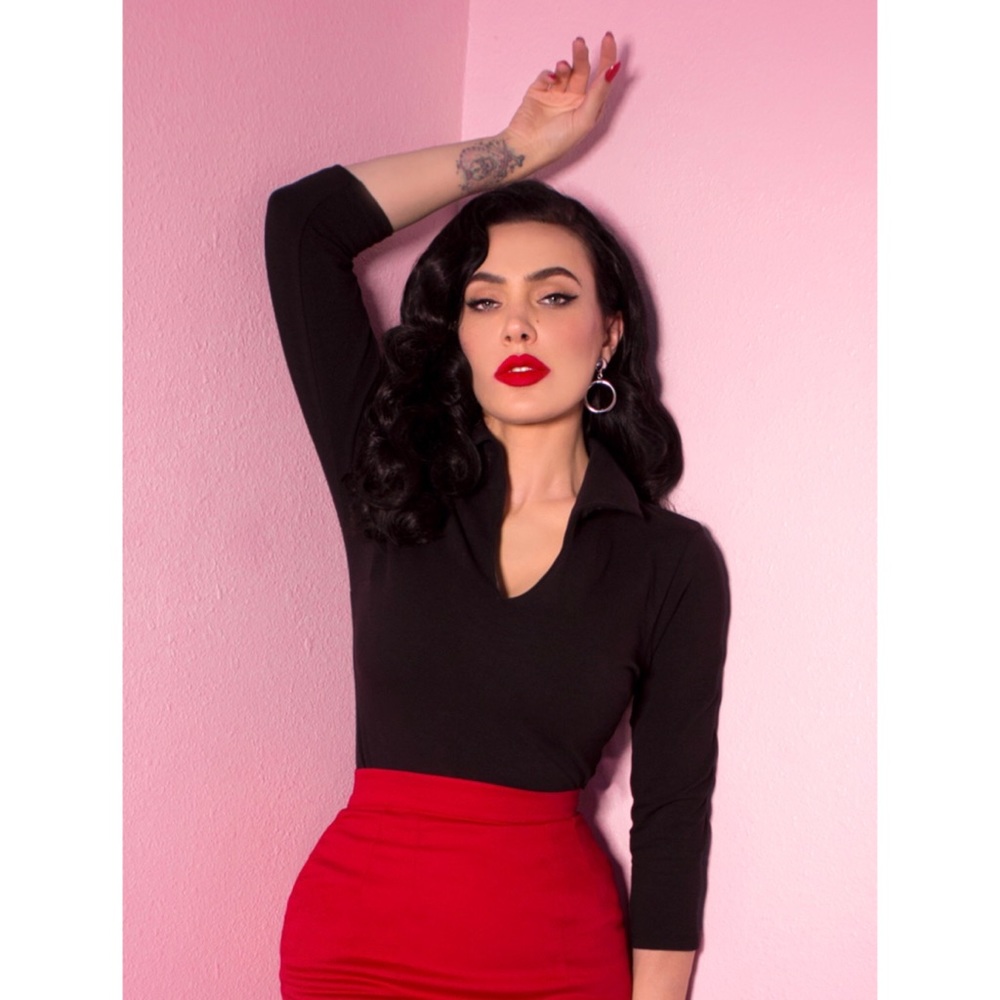 Micheline Pitt Black Vixen Top in S